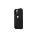 Case Ferrari FESSIHMP13XBK iPhone 13 Pro Max 6.7" black/black hard silicone "MagSafe"