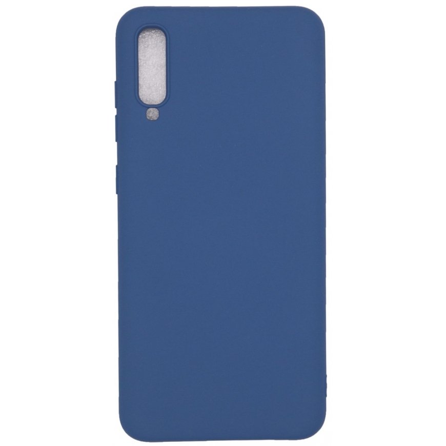 Evelatus Samsung Galaxy A70 Nano Silicone Case Soft Touch TPU Dark Blue