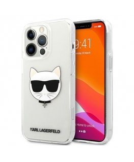 Karl Lagerfeld KLHCP13XCTR iPhone 13 Pro Max 6.7" Hard Case Clear Choupette Head