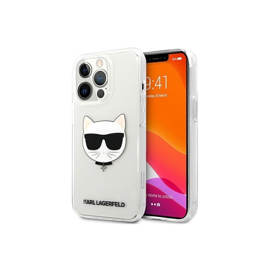 Karl Lagerfeld KLHCP13XCTR iPhone 13 Pro Max 6.7" Hard Case Clear Choupette Head