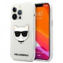 Karl Lagerfeld KLHCP13XCTR iPhone 13 Pro Max 6,7" kietu dėklu skaidri Choupette galvutė