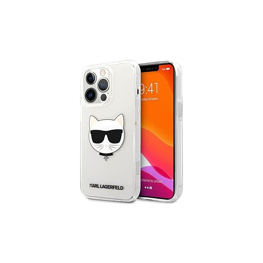 Karl Lagerfeld KLHCP13XCTR iPhone 13 Pro Max 6.7" Hard Case Clear Choupette Head – 3