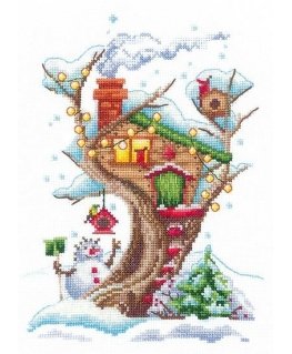 Beldizart Houses in the trees. Snowy SAND-23