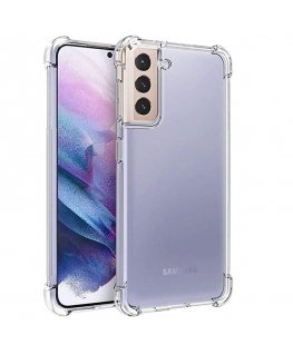 Evelatus Samsung Galaxy S21 Plus Military Shockproof Silicone Case TPU Transparent