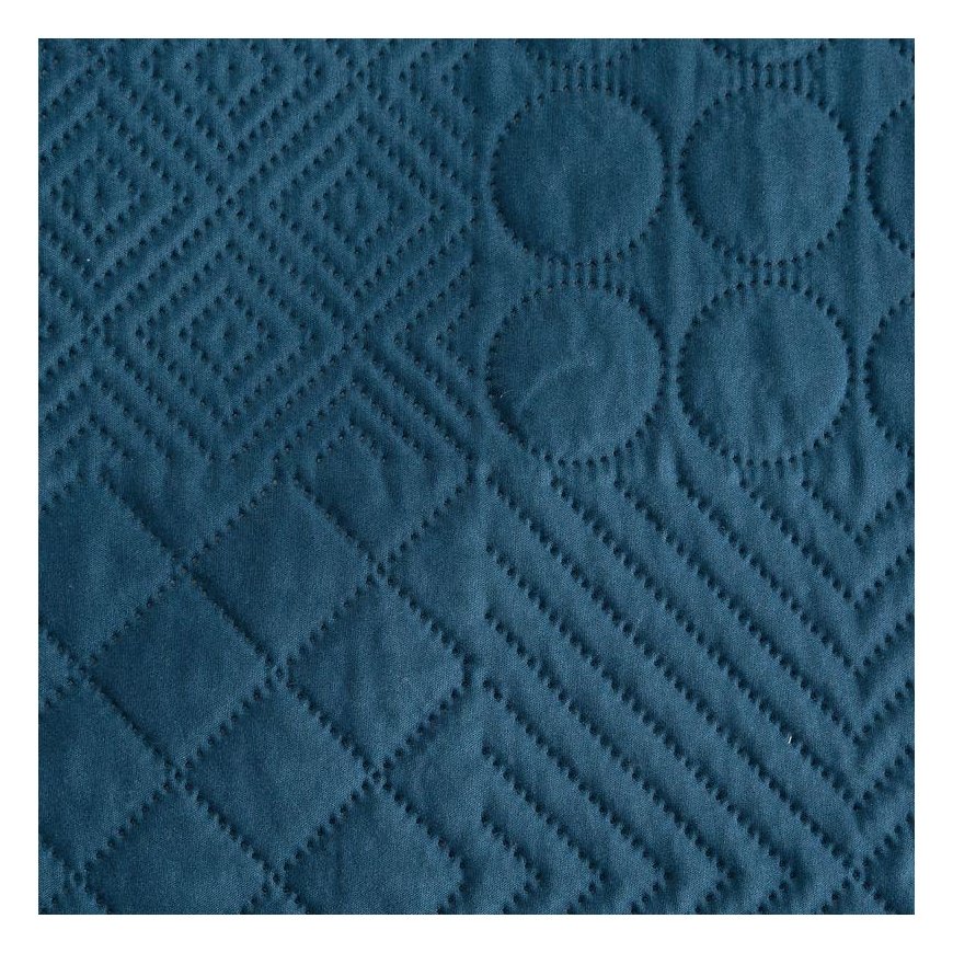 Eurofirany DESIGN 91 BONI / 5 Bedspread with quilt motif printed by hot pressing technique, 170X210 cm, color: blue Bedspread – 2