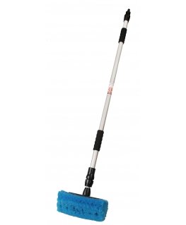 Kufieta Telescopic washing brush with water connection, max. 158 cm long.