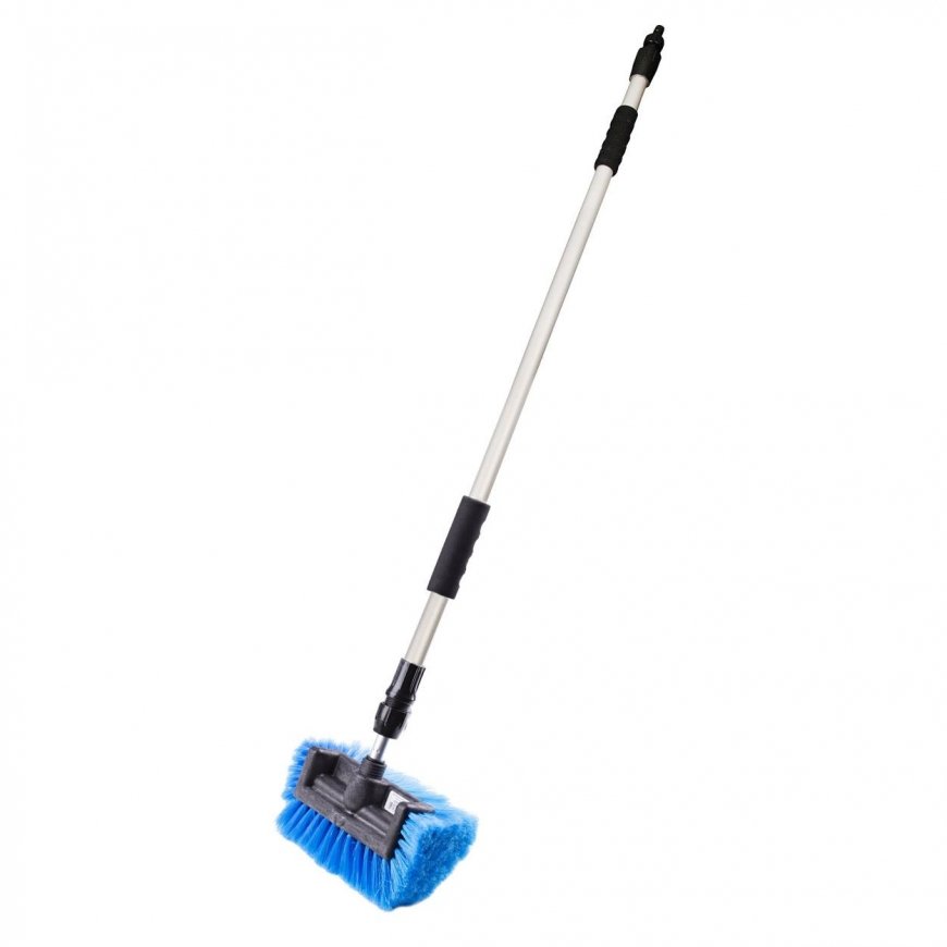 Kufieta Telescopic washing brush with water connection, max. 158 cm long. – 2