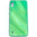 Evelatus Samsung Galaxy A10 Water Ripple Full Color Electroplating Tempered Glass Case Green Evelatus Samsung Galaxy A10 Water Ripple Full Color Electroplating Tempered Glass Case Green