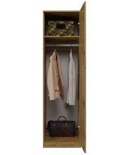 Topeshop SD-50 ARTISAN KPL magamistoa garderoob ja kapp 5 riiulid 1 uks(ed) Tamm