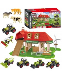WOOPIE Rinkinys Farma Zagroda Traktory + Figurki 42 el.