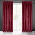 Night curtain made of soft velvet Eurofirany DIVA LINE RIA 140X270 cm, tape/tunnel/hooks, 300g/m2, color: burgundy Night curtain made of soft velvet Eurofirany DIVA LINE RIA 140X270 cm, tape/tunnel/hooks, 300g/m2, color: burgundy