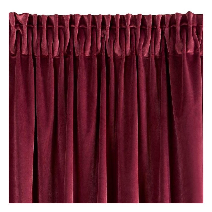 Night curtain made of soft velvet Eurofirany DIVA LINE RIA 140X270 cm, tape/tunnel/hooks, 300g/m2, color: burgundy – 3