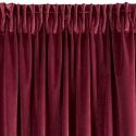 Naktinė užuolaida iš minkšto aksomo Eurofirany DIVA LINE RIA 140X270 cm, juosta/ tunelis/ kabliukai, 300g/m2, spalva: bordo