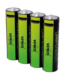 Verico LoopEnergy 4 AA packs, rechargeable batteries, charge via USB-C