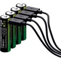 Verico LoopEnergy 4 AA packs, rechargeable batteries, charge via USB-C Verico LoopEnergy 4 AA packs, rechargeable batteries, charge via USB-C