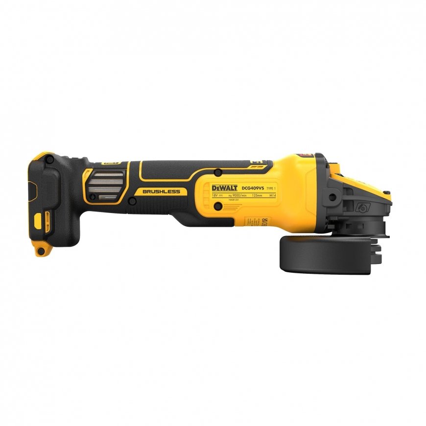 DeWALT 18 V XR kintamo greičio kampinis šlifuoklis su FV ADV, DCG409VSN-XJ – 4