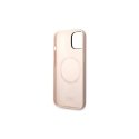Case Karl Lagerfeld KLHMP14MSLKHLP iPhone 14 Plus 6.7 inch hardcase light pink/light pink silicone Karl head MagSafe