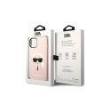 Case Karl Lagerfeld KLHMP14MSLKHLP iPhone 14 Plus 6.7 inch hardcase light pink/light pink silicone Karl head MagSafe