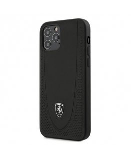 Ferrari FEOGOHCP12MBK iPhone 12/12 Pro 6.1 Inch Black/Black Hard Case Perforated