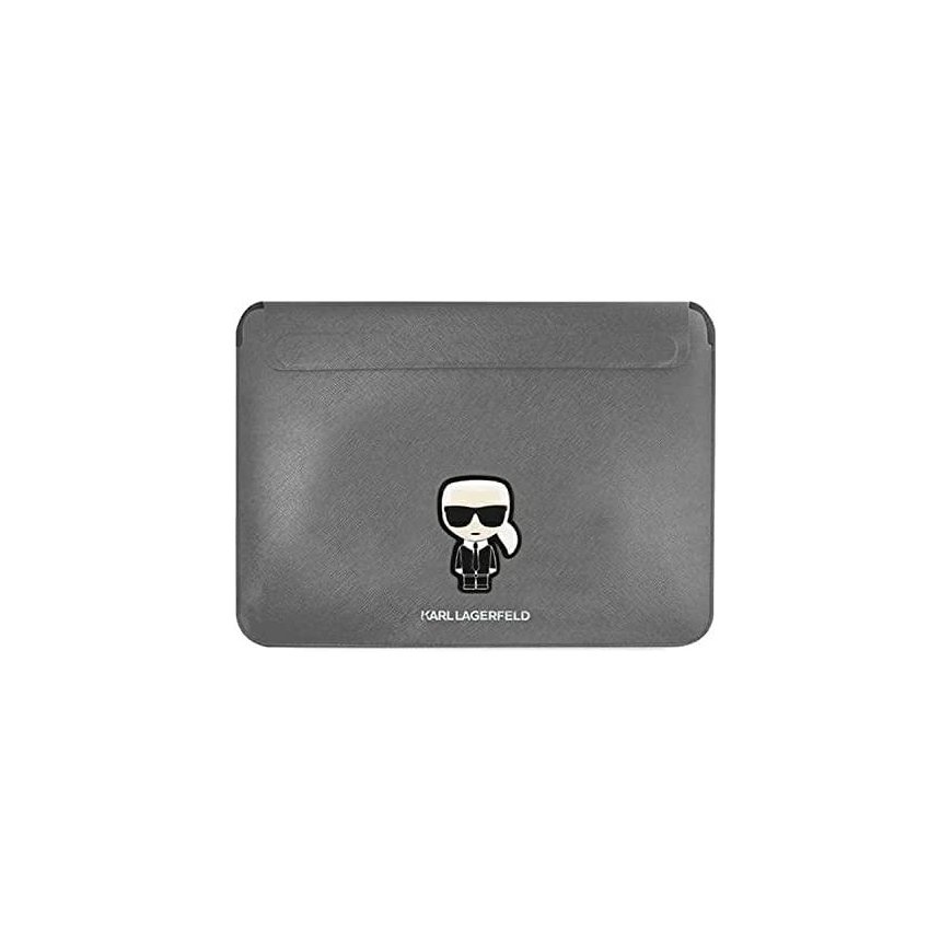 Karl Lagerfeld mova KLCS16PISFG 16 colių Sidabrinė/Sidabrinis Saffiano Ikonik Karl – 2