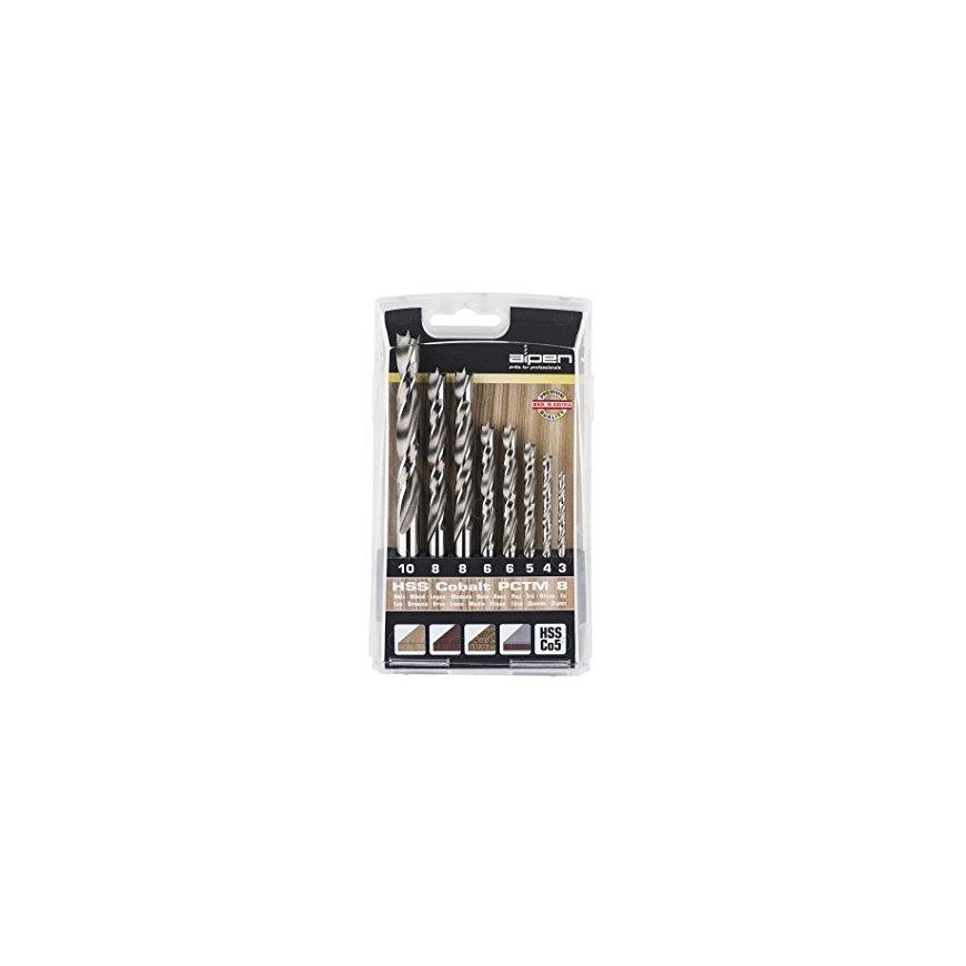Drill Alpen Cassette wood PCTM8, HSS Cobalt, 8 pcs , 1x O 3 0 – 2