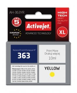 Activejet AH-363YR tindikassett 1 tk Kokkusobiv High (XL) Yield Kollane