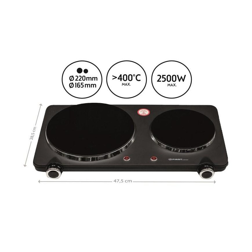 First Austria Hob infrared 2-piece FIRST 5096-6 – 3