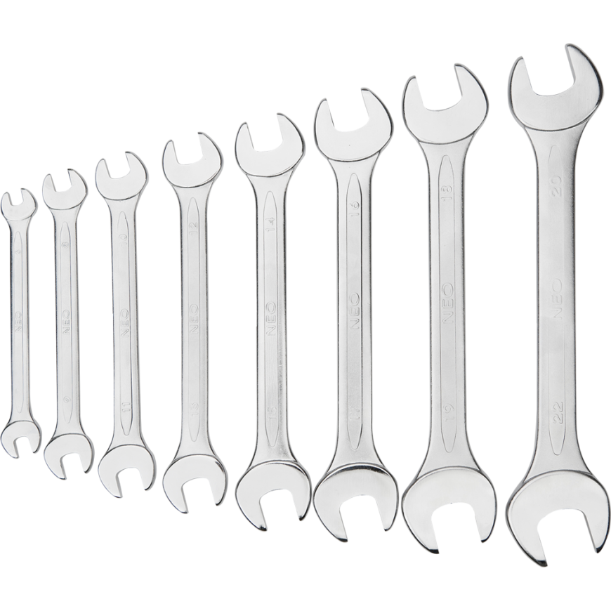 Neo Flat spanner set 6-22mm 8 pcs. (09-851)