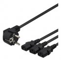 Deltaco DEL-109I кабель питания Черный 3 m CEE7/7 IEC C13 Deltaco DEL-109I кабель питания Черный 3 m CEE7/7 IEC C13