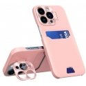 iLike Apple 14 Pro Max Card Wallet Cover with Stand Leather Stand Case Pink iLike Apple 14 Pro Max Card Wallet Cover with Stand Leather Stand Case Pink