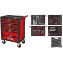 KS Tools RACINGline SCHWARZ/ROT Werkstattwagen mit 7 Schubladen KS Tools RACINGline SCHWARZ/ROT Werkstattwagen mit 7 Schubladen