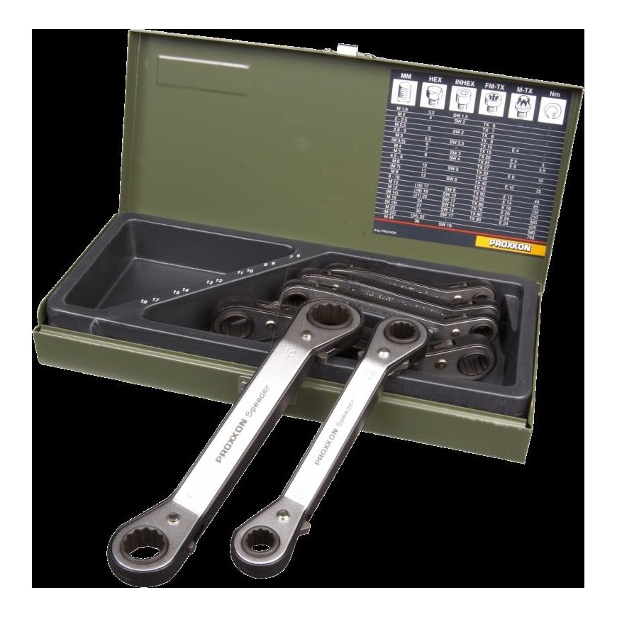 6-piece ratchet set PROXXON – 4