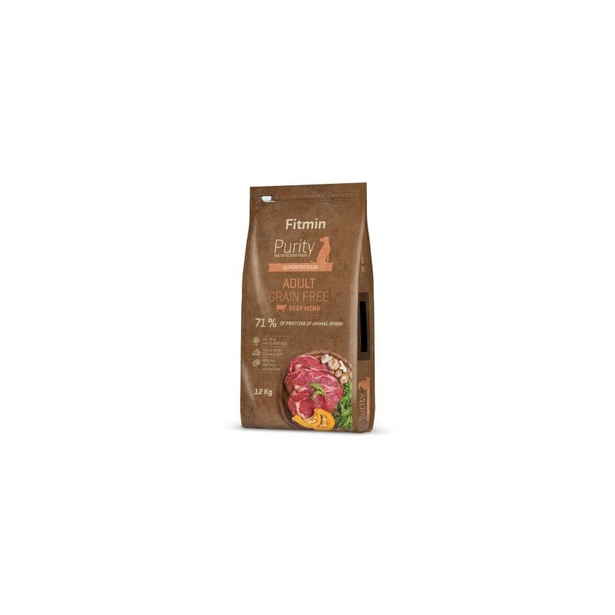 FITMIN Purity GF Adult Beef 12 kg Pieaudzis suns Liellopu gaļa