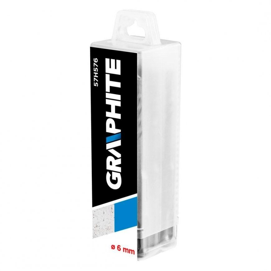 Graphite Grafito betono grąžtas SDS + 6mm 10vnt. (57H576) – 2