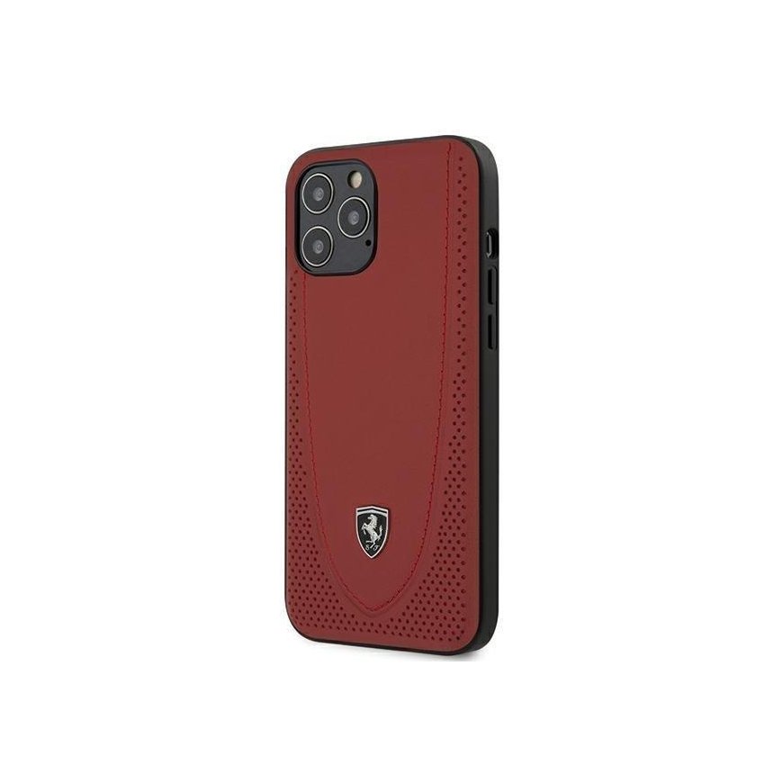 Ferrari FEOGOHCP12LRE iPhone 12 Pro Max 6.7" red / red hard case, perforated