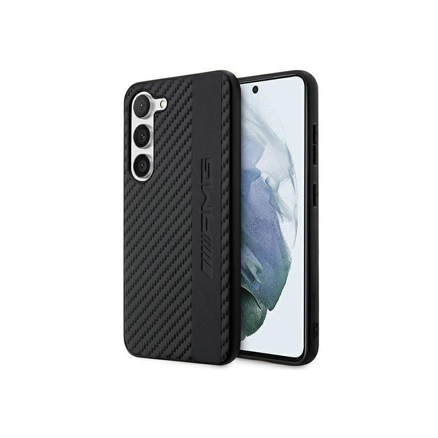 Case Mercedes AMG AMHCS23SBLSCA S23 S911 black/black hardcase Carbon Stripe&Embossed
