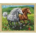 Beldizart Horses in the meadow 50x40 cm AZ-1766