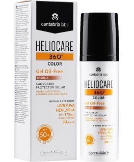Heliocare 360º Color Gel Aliejus-Free Spf50 Bronze 50ml