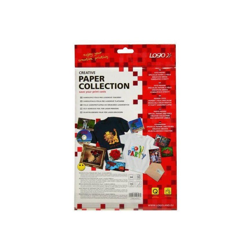 Logo Self-adhesive foil, transparent, A4, 125