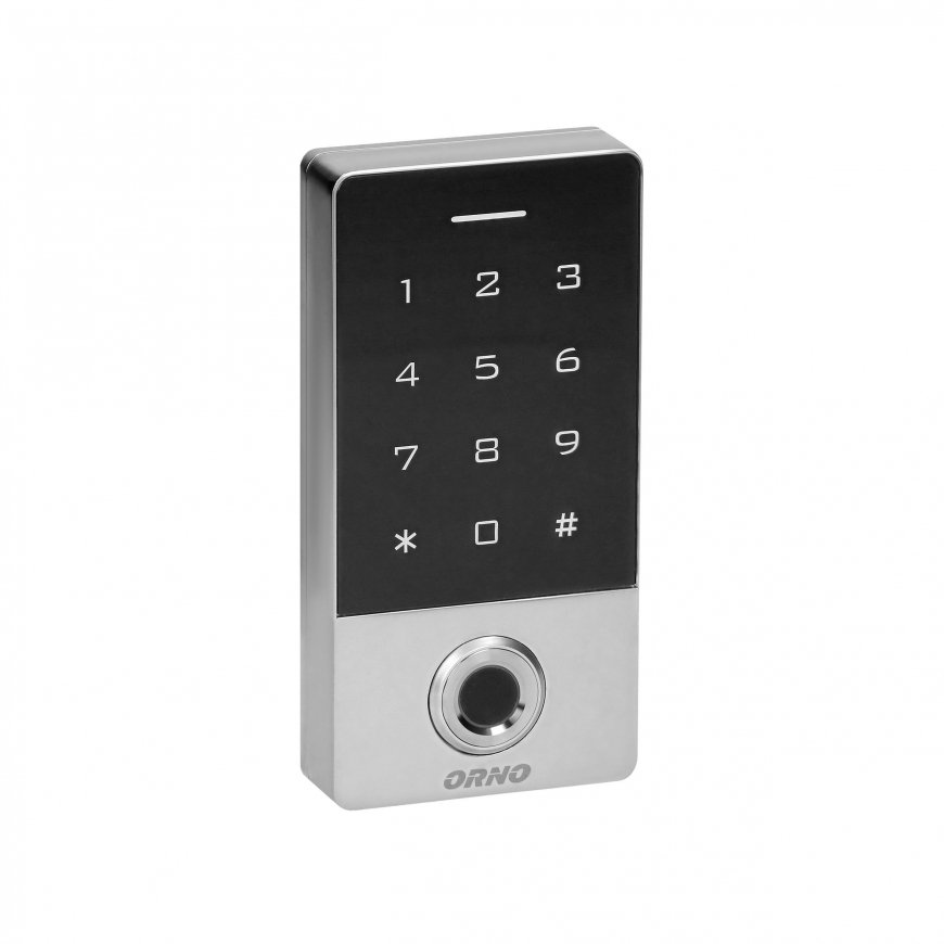 Orno Touch code lock, with card and proximity tag reader and fingerprint reader, IP68, 1 relay 3A – 5