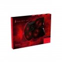Cooling bracket Cooling bracket under notebook computer, Bora, illuminated fans, black and red, SureFire, 4 fans