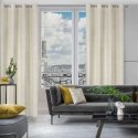 Eurofirany minkšto aksomo užuolaida ARETA su boho stiliaus raštu / 200 g/m2 / 140x250 / kreminės spalvos Eurofirany minkšto aksomo užuolaida ARETA su boho stiliaus raštu / 200 g/m2 / 140x250 / kreminės spalvos