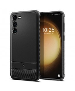 Dėklas Spigen RUGGED ARMOR GALAXY S23 MATTE Juodas