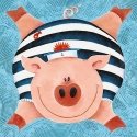 Beldizart IŠPARDAVIMAS (nebegaminamas) Thrilled Piggy 38*38 cm WD2292