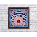Beldizart IŠPARDAVIMAS (nebegaminamas) Thrilled Piggy 38*38 cm WD2292