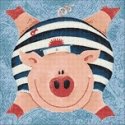 Beldizart SALE (discontinued) Thrilled Piggy 38*38 cm WD2292