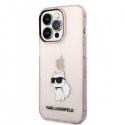 Karl Lagerfeld KLHCP14LHNCHTCP iPhone 14 Pro 6.1" Pink/Pink Hard Case Iconic Choupette