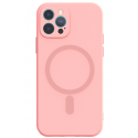 Mocco MagSilicone Soft Back Case Silicone Case for Apple iPhone 14 Plus Pink