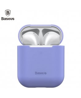 Baseus Apple Silica Series Ultra-thin Silicone Protector Case for Airpods 1 / 2 Violet