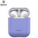 Baseus Apple Silica Series Ultra-thin Silicone Protector Case for Airpods 1 / 2 Violet
